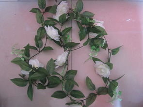 仿真8头带水草雅片花藤条假花绢花 点亮室内装饰的艺术长龙